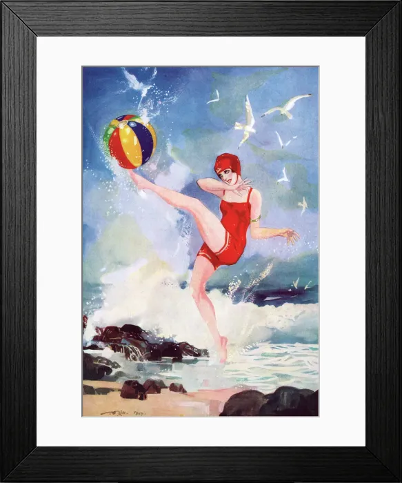 Framed Print : Un Bon Coup de Pied by Nick