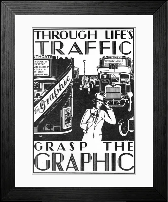 Framed Print : Advertisement for The Graphic Framed Print : Advertisement for The Graphic