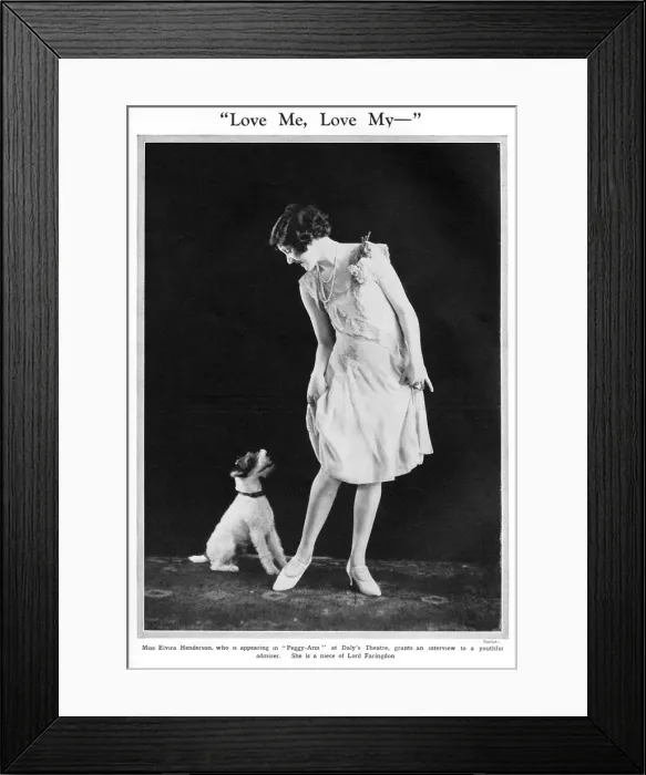 Framed Print : Elvira Henderson in Peggy Ann Framed Print : Elvira Henderson in Peggy Ann