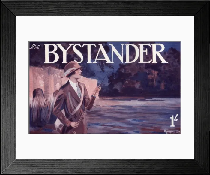 Framed Print : Bystander masthead design, 1927 - Fishing