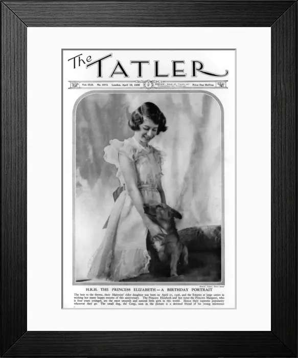 Framed Print : Princess Elizabeth on her birthday, 1939 Framed Print : Princess Elizabeth on her birthday, 1939