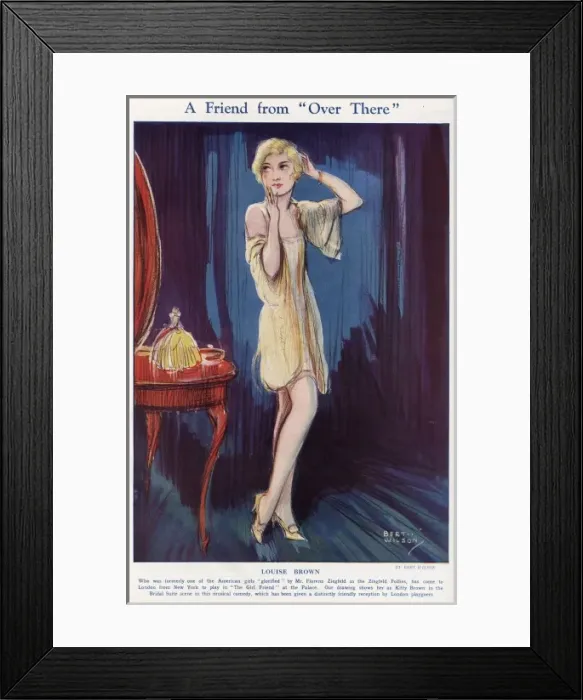 Framed Print : Louise Brown