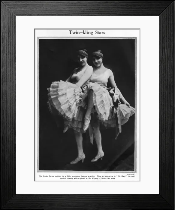 Framed Print : The Dodge Twins Framed Print : The Dodge Twins