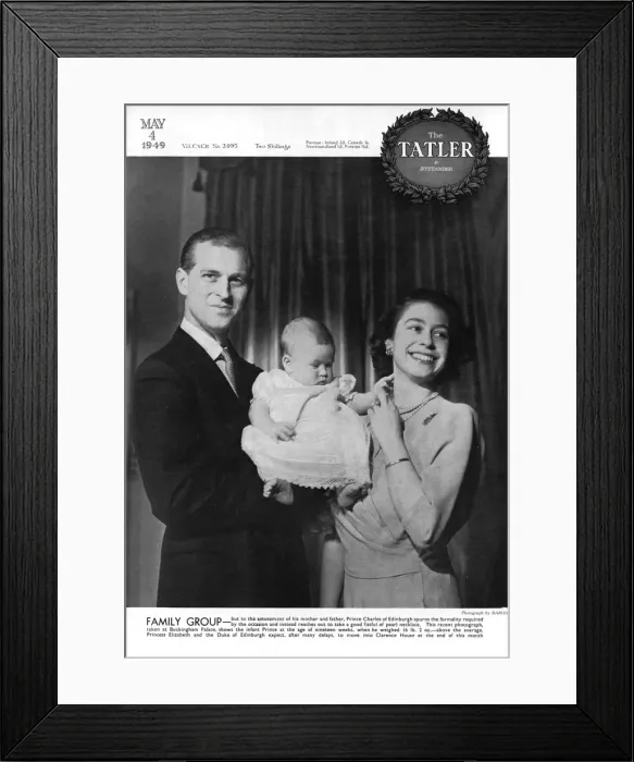 Framed Print : Prince Charles as a baby, 1949 Framed Print : Prince Charles as a baby, 1949