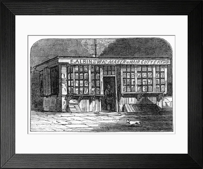 Framed Print : Wig Shop - Middle Temple, London