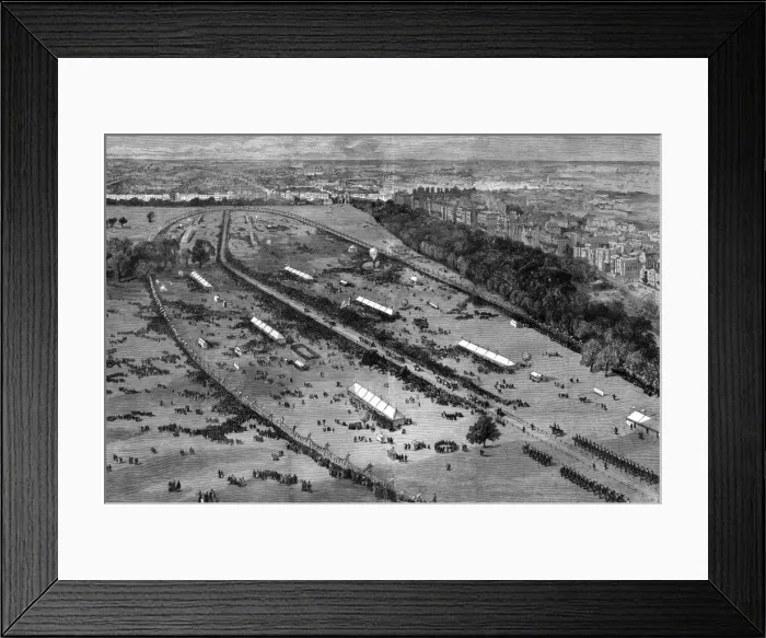 Framed Print : Jubilee assemblage in Hyde Park Framed Print : Jubilee assemblage in Hyde Park