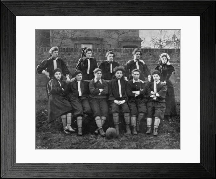 Framed Print : Ladies Football, 1895: the North Team