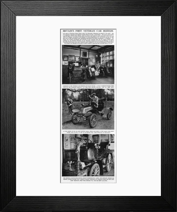 Framed Print : Britains first veteran car museum Framed Print : Britains first veteran car museum