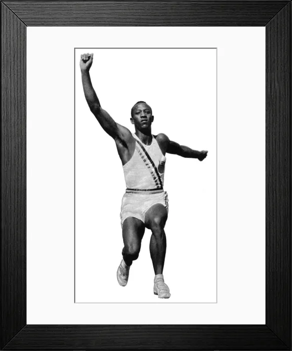 Framed Print : Jesse Owens, Berlin 1936 Olympics Framed Print : Jesse Owens, Berlin 1936 Olympics