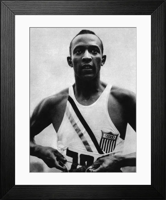 Framed Print : Jesse Owens, Berlin 1936 Olympics Framed Print : Jesse Owens, Berlin 1936 Olympics