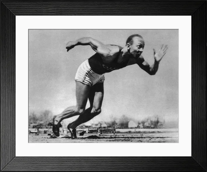 Framed Print : Jesse Owens, Berlin 1936 Olympics Framed Print : Jesse Owens, Berlin 1936 Olympics