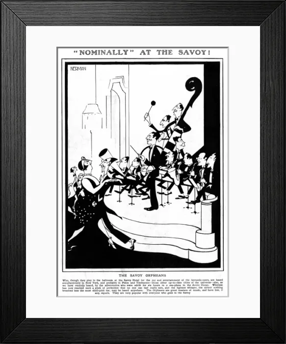Framed Print : The Savoy Orpheans