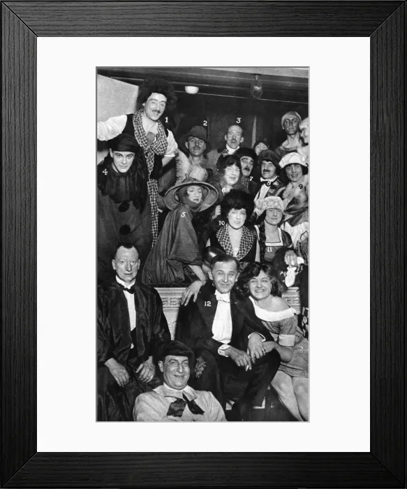 Framed Print : Chelsea Arts Ball - group including artists Howard Elcock Framed Print : Chelsea Arts Ball - group including artists Howard Elcock