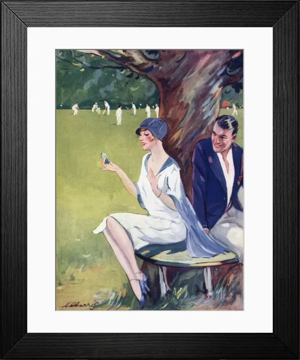 Framed Print : Cricket - The Perfect Maiden by H. H. Harris Framed Print : Cricket - The Perfect Maiden by H. H. Harris