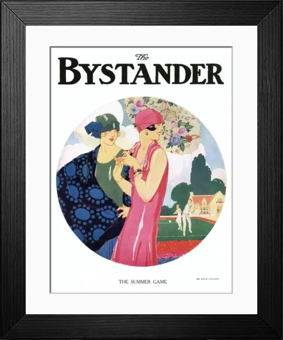 Framed Print : The Summer Game by Rene Vincent