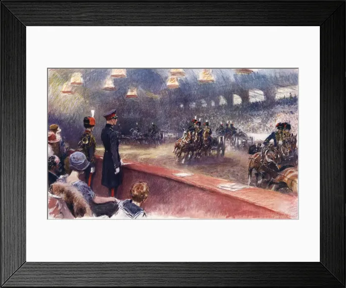 Framed Print : Royal Tournament at Olympia by Gilbert Holiday Framed Print : Royal Tournament at Olympia by Gilbert Holiday
