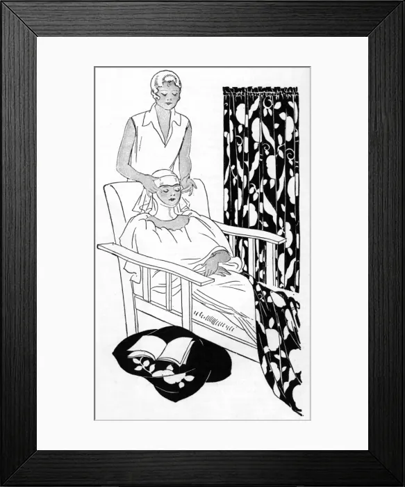 Framed Print : Facial at Helena Rubinstein in readiness of the Opera