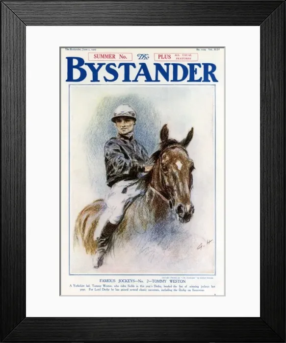 Framed Print : Famous jockeys - Tommy Weston Framed Print : Famous jockeys - Tommy Weston