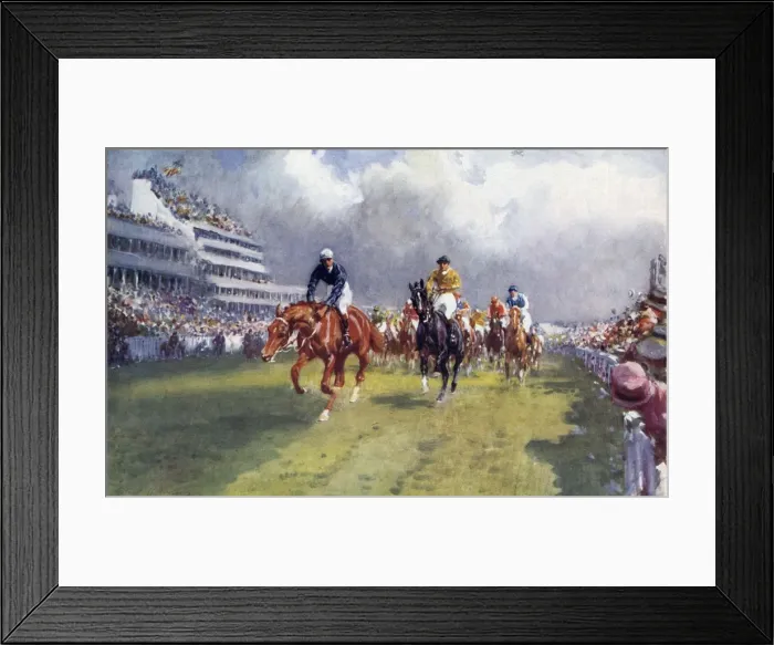 Framed Print : The Derby by Gilbert Holiday Framed Print : The Derby by Gilbert Holiday