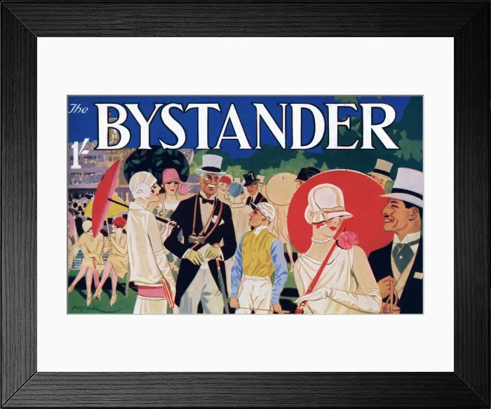 Framed Print : Bystander masthead design, 1927 - Royal Ascot Framed Print : Bystander masthead design, 1927 - Royal Ascot