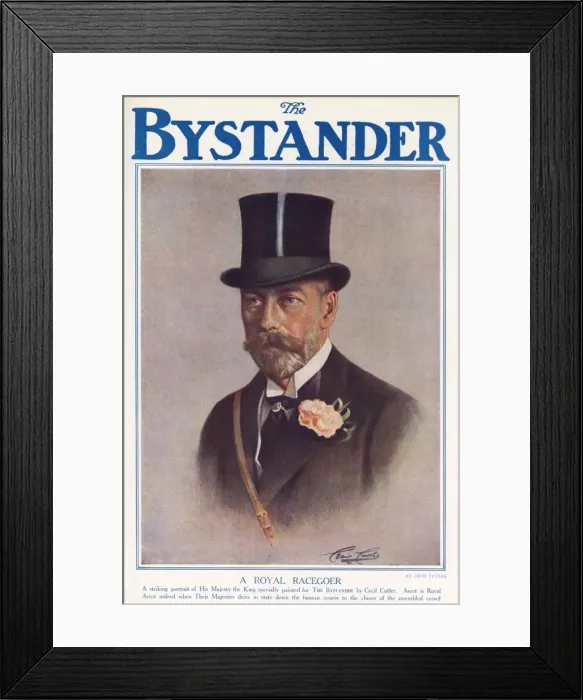 Framed Print : Bystander front cover with King George V Framed Print : Bystander front cover with King George V