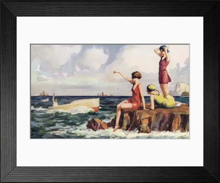 Framed Print : Ulysses and the Sirens by Wilmot Lunt
