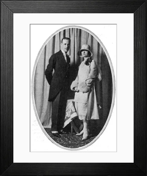 Framed Print : Wedding of Noel Maskelyne, magician Framed Print : Wedding of Noel Maskelyne, magician