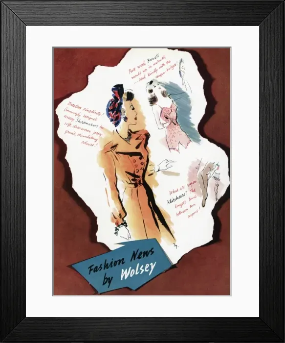 Framed Print : Advert for Wolsey womens clothing 1941 Framed Print : Advert for Wolsey womens clothing 1941