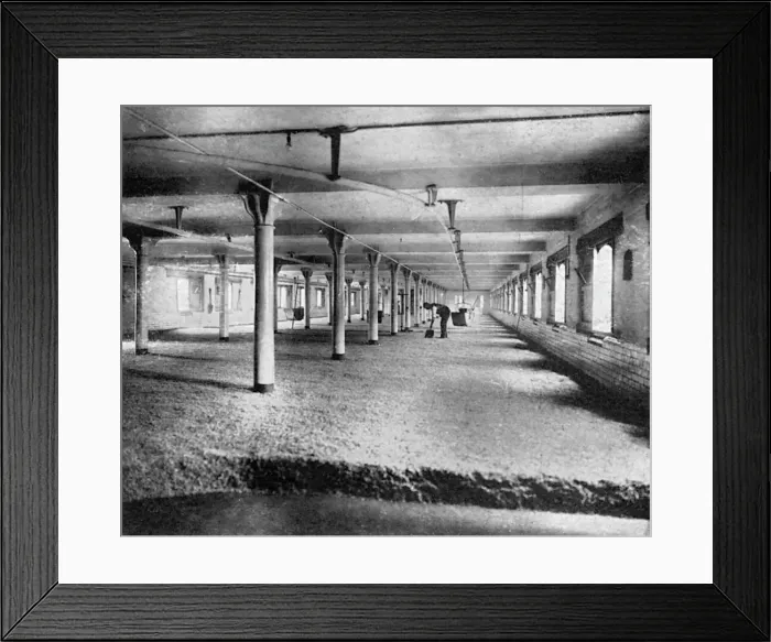 Framed Print : Mitchells and Butlers Brewery Malting Floor Framed Print : Mitchells and Butlers Brewery Malting Floor