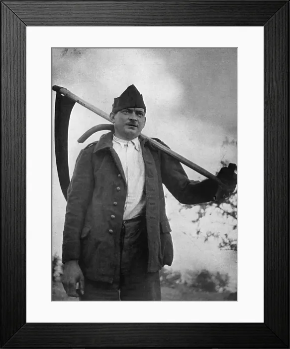 Framed Print : Poilu en permisson, WWII Framed Print : Poilu en permisson, WWII