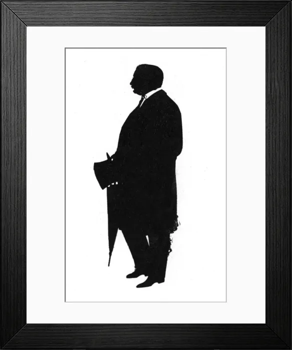 Framed Print : Silhouette of a soldier in ceremonial uniform Framed Print : Silhouette of a soldier in ceremonial uniform