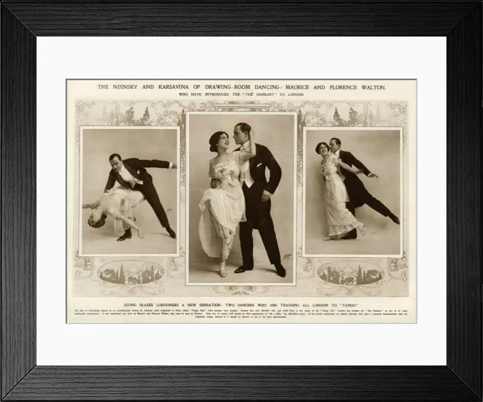 Framed Print : Maurice and Florence Walton Framed Print : Maurice and Florence Walton