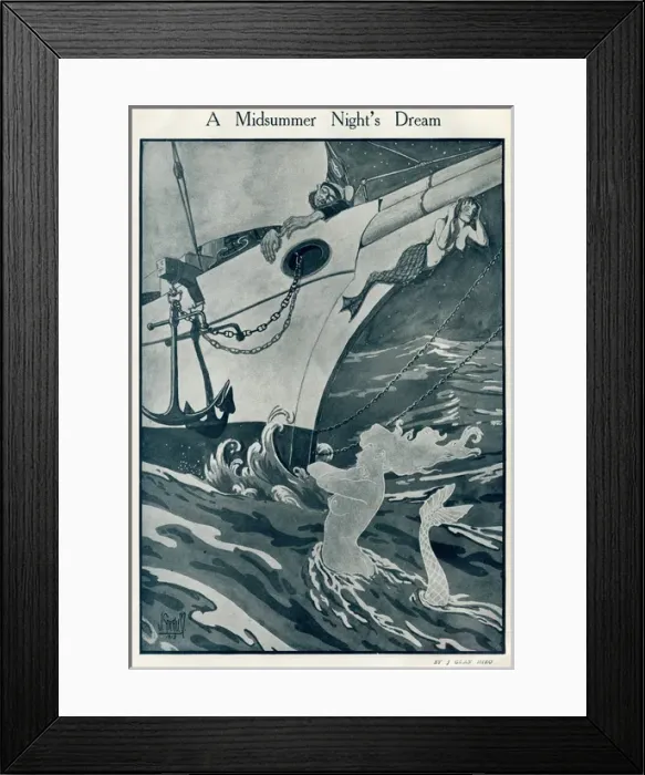 Framed Print : Illustration, A Midsummer Nights Dream Framed Print : Illustration, A Midsummer Nights Dream