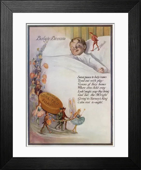 Framed Print : Advertisement, Wrights Coal Tar Soap