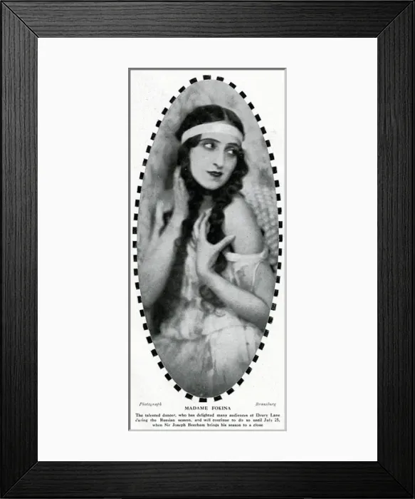 Framed Print : Vera Fokina, Russian ballet dancer Framed Print : Vera Fokina, Russian ballet dancer