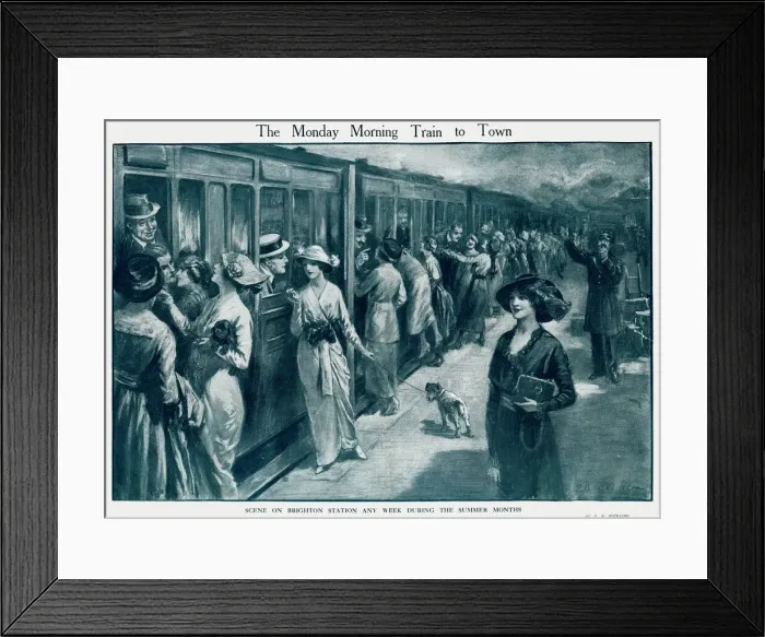 Framed Print : Brighton Station, train to London Framed Print : Brighton Station, train to London