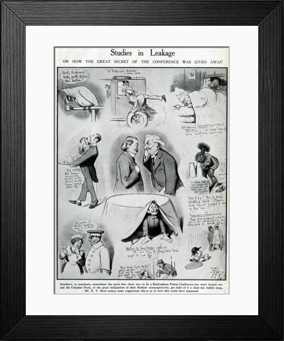 Framed Print : Cartoon, Studies in Leakage Framed Print : Cartoon, Studies in Leakage