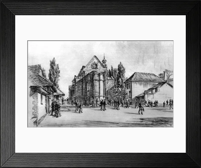 Framed Print : Mill Hill School, view from the Quad Framed Print : Mill Hill School, view from the Quad