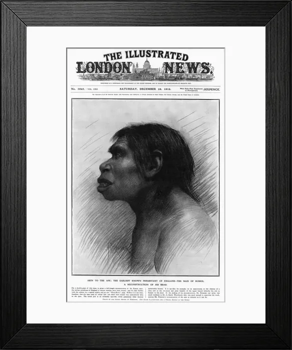 Framed Print : Piltdown Man