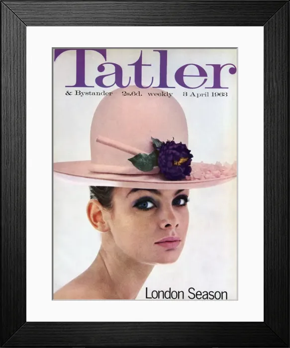 Framed Print : Tatler front cover, London Season 1963 - Jean Shrimpton Framed Print : Tatler front cover, London Season 1963 - Jean Shrimpton
