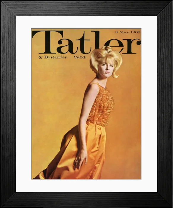 Framed Print : Tatler front cover, London Fashion Week - Jill Kennington Framed Print : Tatler front cover, London Fashion Week - Jill Kennington