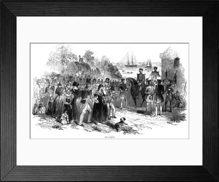 Framed Print : Embarkation of troops at Gravesend Framed Print : Embarkation of troops at Gravesend