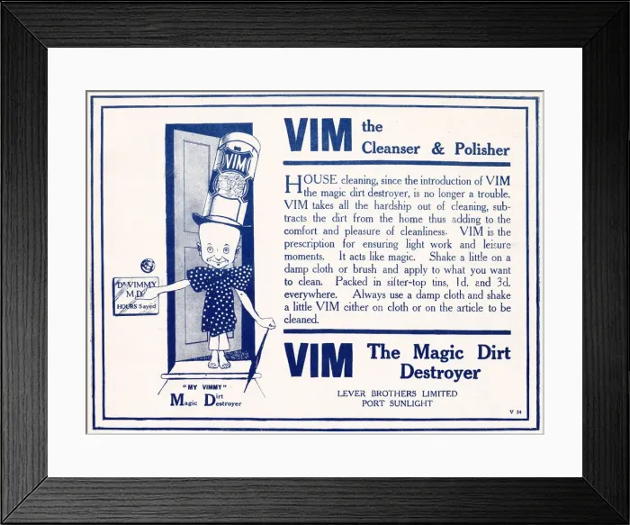 Framed Print : Advert for household cleaner an polisher. Date: 1910 Framed Print : Advert for household cleaner an polisher. Date: 1910