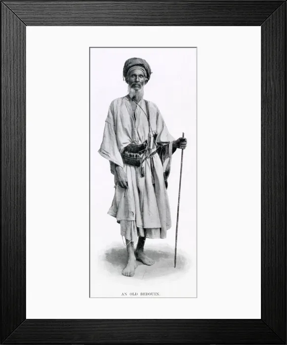 Framed Print : Egyptian man from Cairo wearing traditional clothing. Date: 1902 Framed Print : Egyptian man from Cairo wearing traditional clothing. Date: 1902