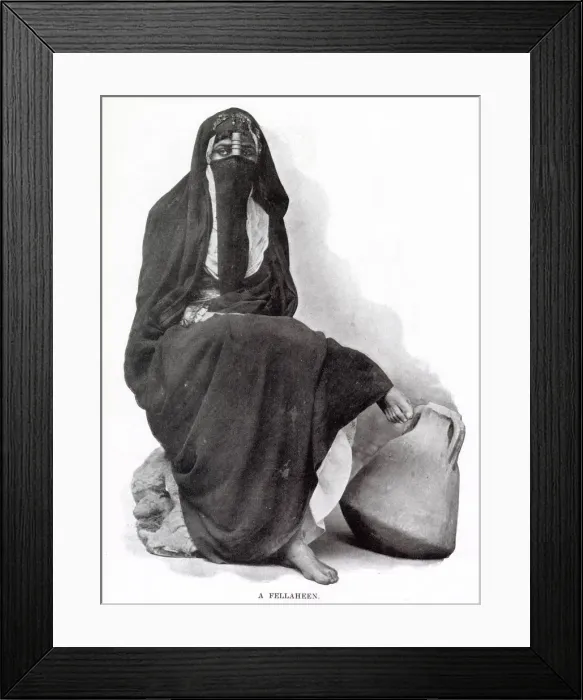 Framed Print : Egyptian woman from Cairo wearing traditional clothing. Date: 1902 Framed Print : Egyptian woman from Cairo wearing traditional clothing. Date: 1902