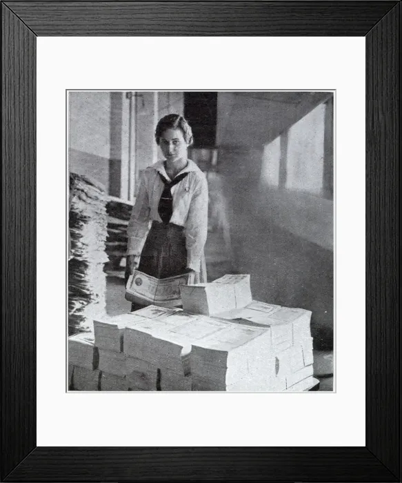 Framed Print : Liberty Loan, Preparing the Bonds at Washington U. S. A 1917 Framed Print : Liberty Loan, Preparing the Bonds at Washington U. S. A 1917