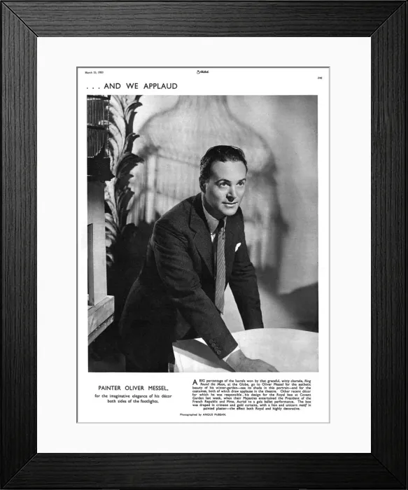 Framed Print : Oliver Messel Framed Print : Oliver Messel
