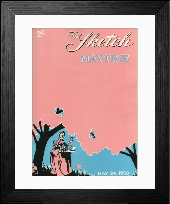 Framed Print : Front cover of the Sketch, Maytime issue 1950 Framed Print : Front cover of the Sketch, Maytime issue 1950