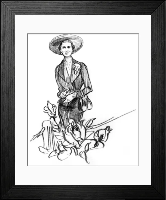 Framed Print : Duchess of Kent at the Chelsea Flower Show Framed Print : Duchess of Kent at the Chelsea Flower Show