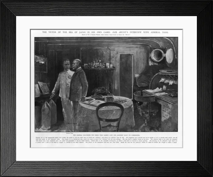 Framed Print : Admiral Togo in his cabin Framed Print : Admiral Togo in his cabin